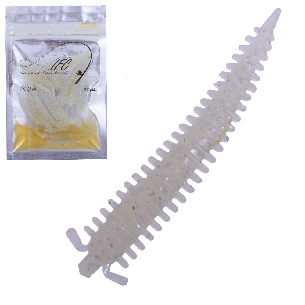 IFC Ultra Light Fishing Scented Soft Bait Lure SANDWORM 53mm/20pcs - Image 9