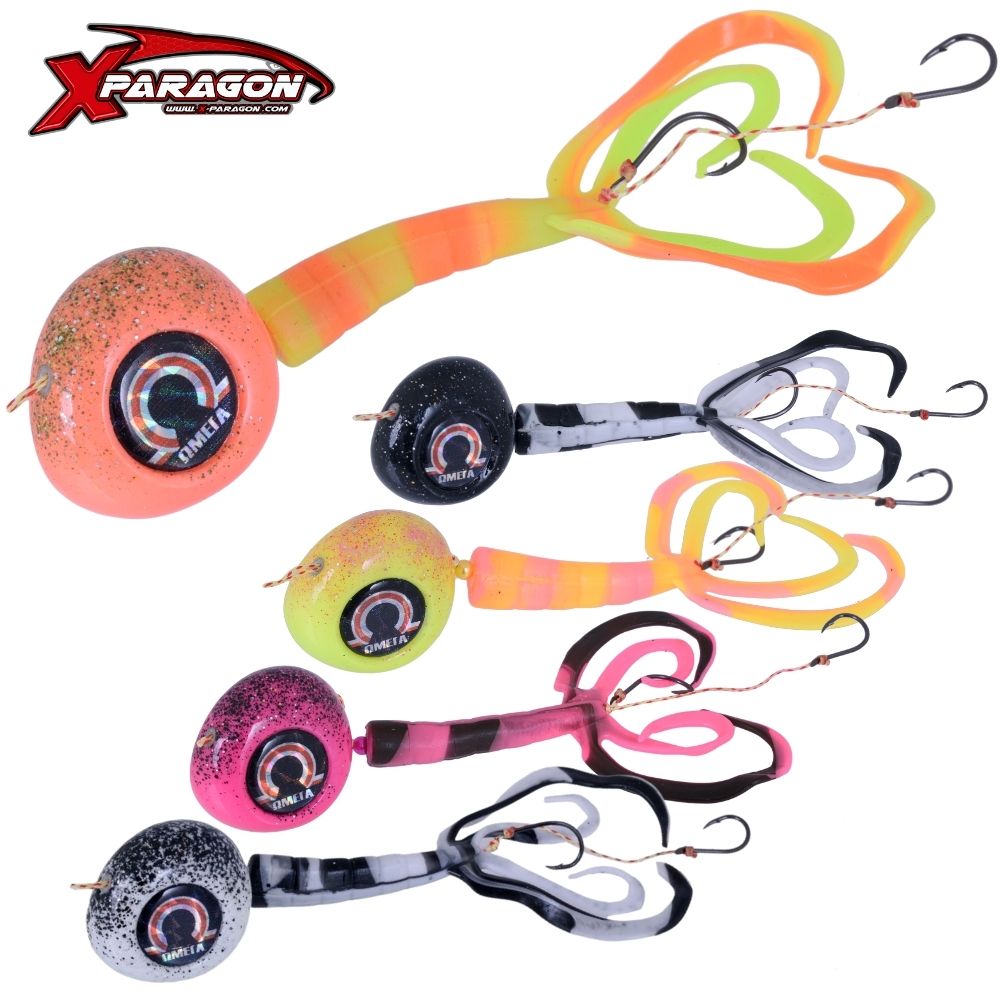 X-PARAGON Rubber Jigging Tai Kabura Lure OMEGA SLIDER Set 160g