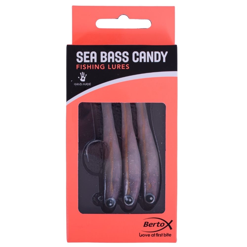 BERTOX Handmade Soft Shad Lure SEA BASS CANDY 90mm/14g #10 - Image 5