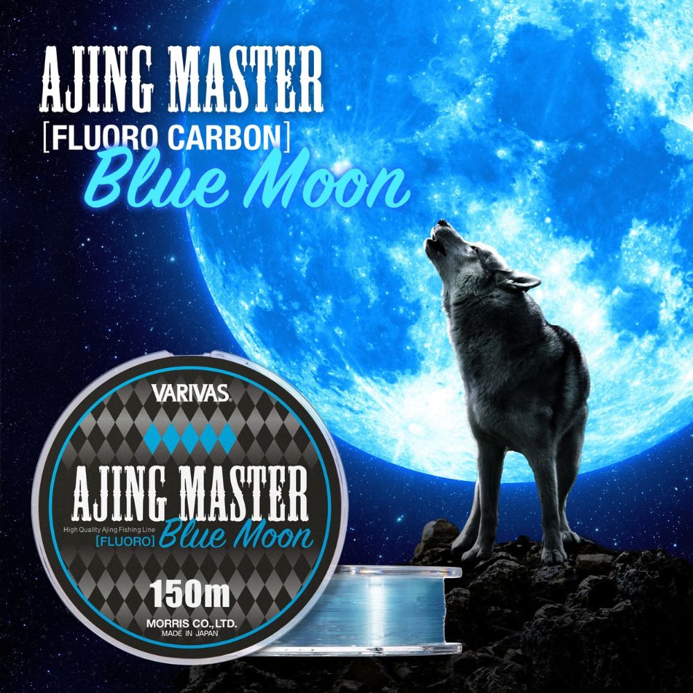 VARIVAS UL Fishing Hi-Abrasion Resistant Fluorocarbon Line AJING MASTER Blue Moon 150m - Image 3