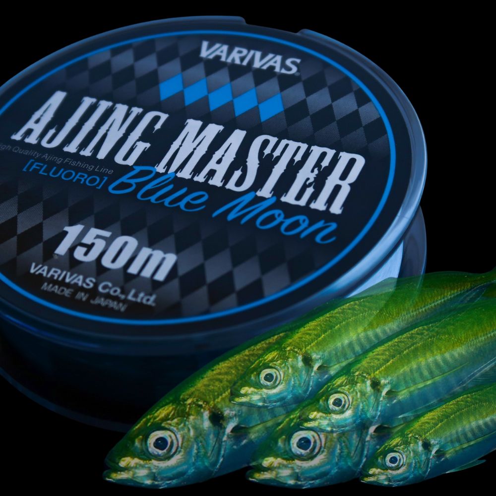 VARIVAS UL Fishing Hi-Abrasion Resistant Fluorocarbon Line AJING MASTER Blue Moon 150m - Image 4