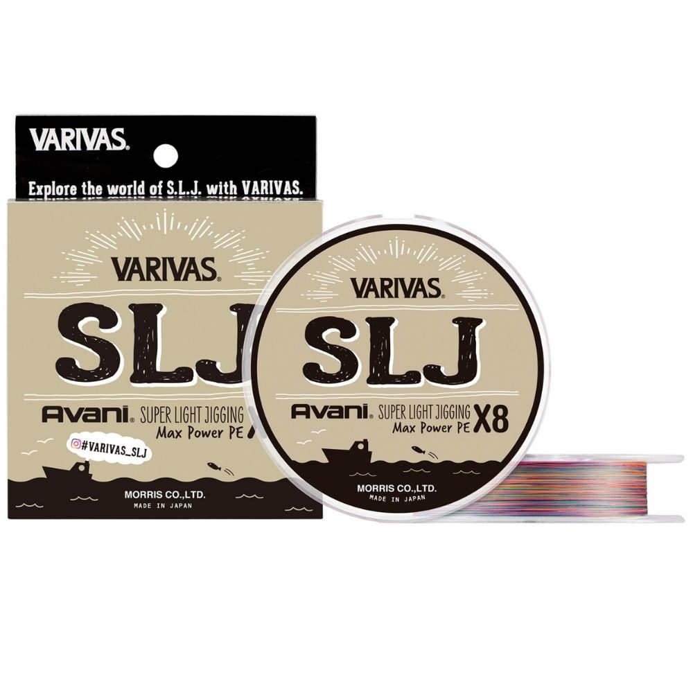 VARIVAS Super Light Jigging Braid Line Avani Max Power X8 SLJ 150m PE0.6/14.5lb