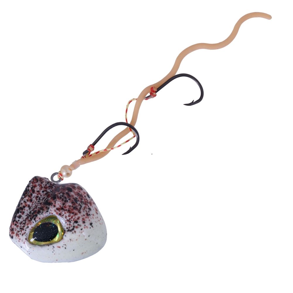 X-PARAGON Rubber Jigging Lure UV-Neon Slider DRACARYS TENYA 75g - Image 6