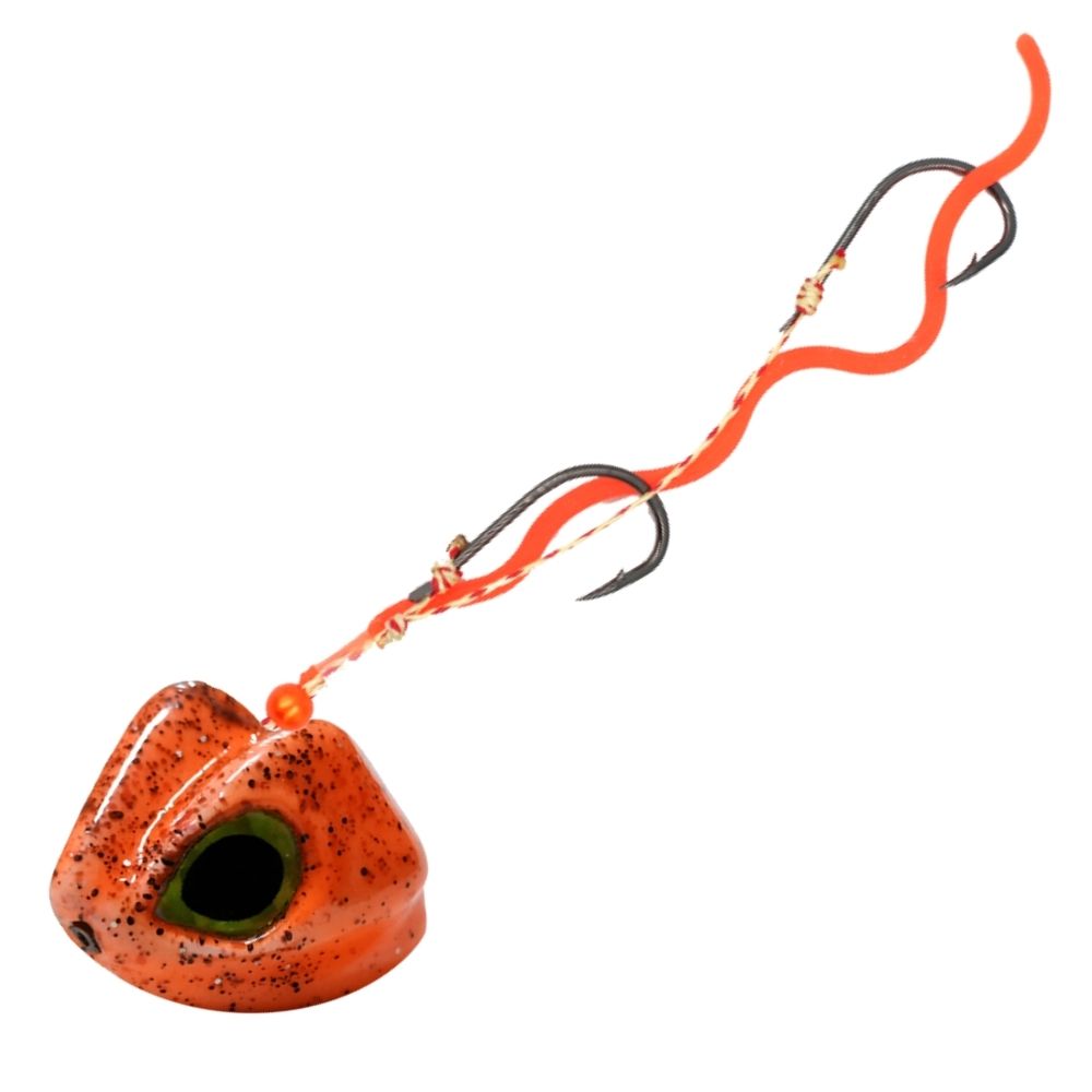 X-PARAGON Rubber Jigging Lure UV-Neon Slider DRACARYS TENYA 75g - Image 4