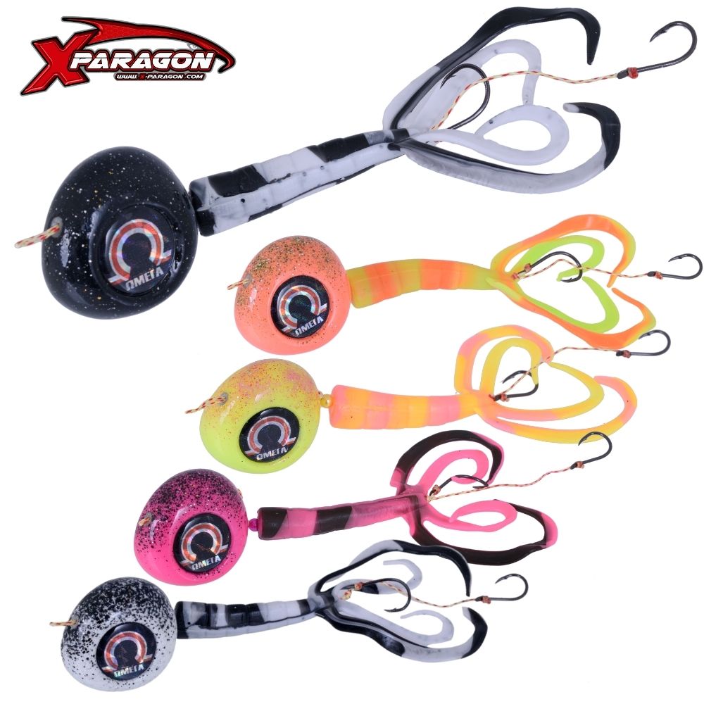 X-PARAGON Rubber Jigging Tai Kabura Lure OMEGA SLIDER Set 200g