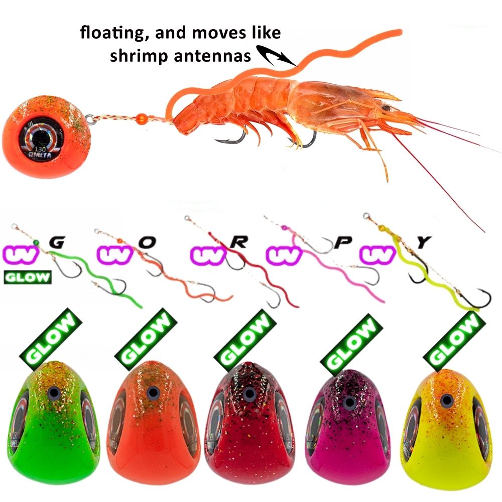 X-PARAGON Rubber Jigging Lure OMEGA Tenya Slider Set 100g - Image 2
