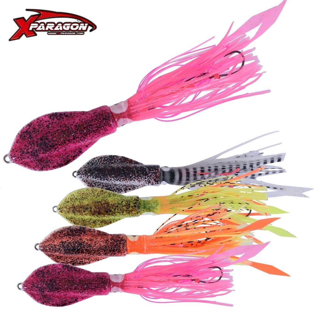 X-PARAGON Saltwater Rubber Jigging Lure TERA SQUID JIG 100g