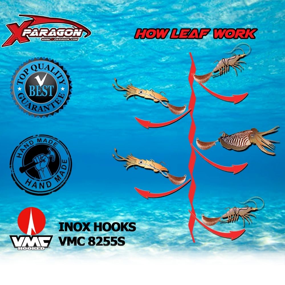 X-PARAGON Rubber Jigging Lure LEAF ZOKA-TENYA 210g - Image 6