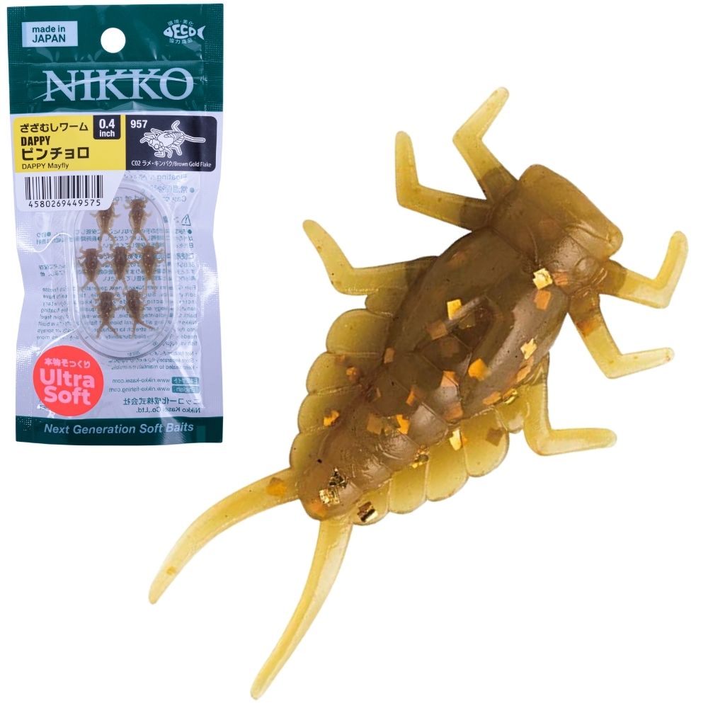 NIKKO KASEI UL Fishing Soft Bait Lure ZAZA Mayfly Nymphs PINCHORO 0.4in/7pcs - Image 3