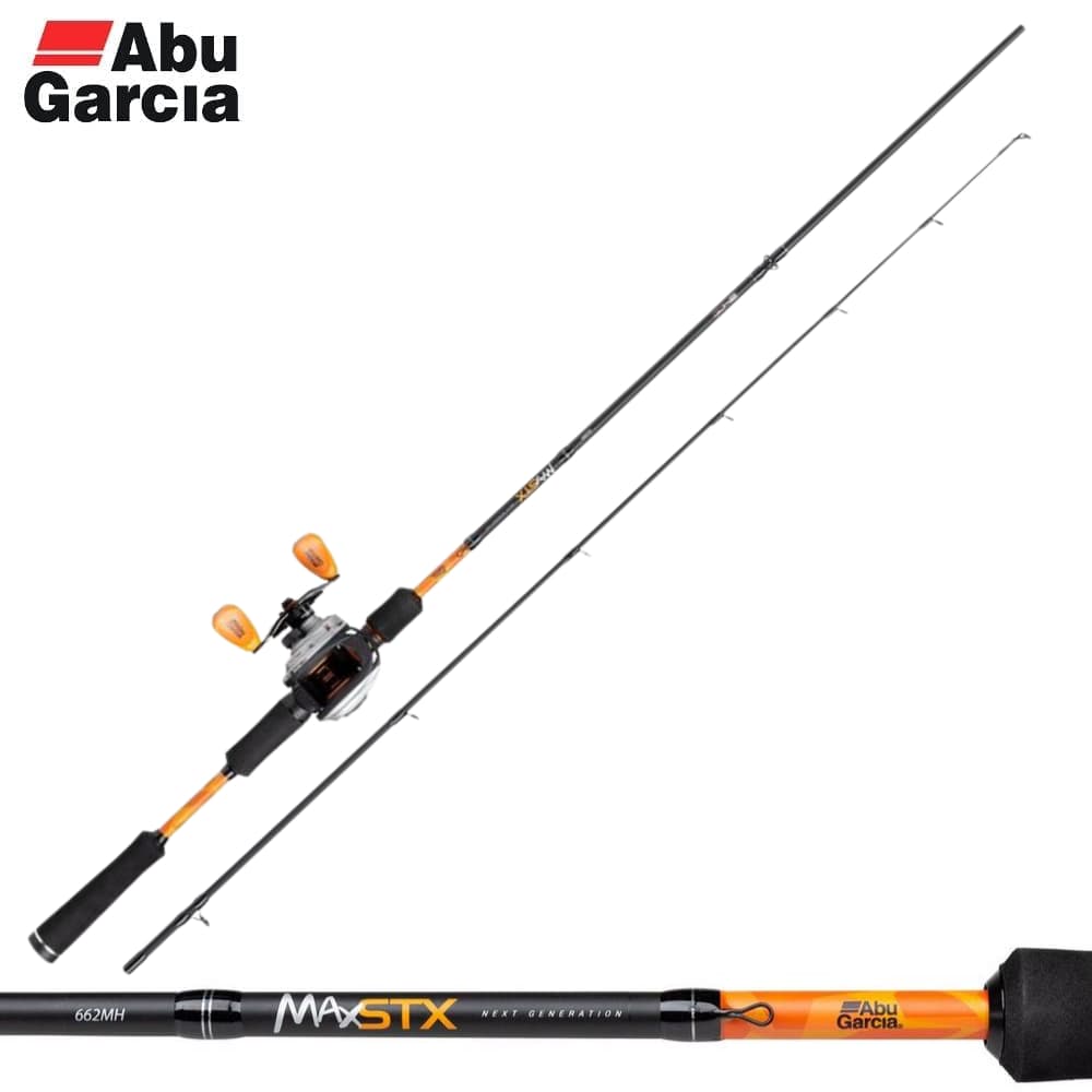 ABU GARCIA Low Profile Lefthanded Baitcasting Combo MAX STX 662MH 15-60G