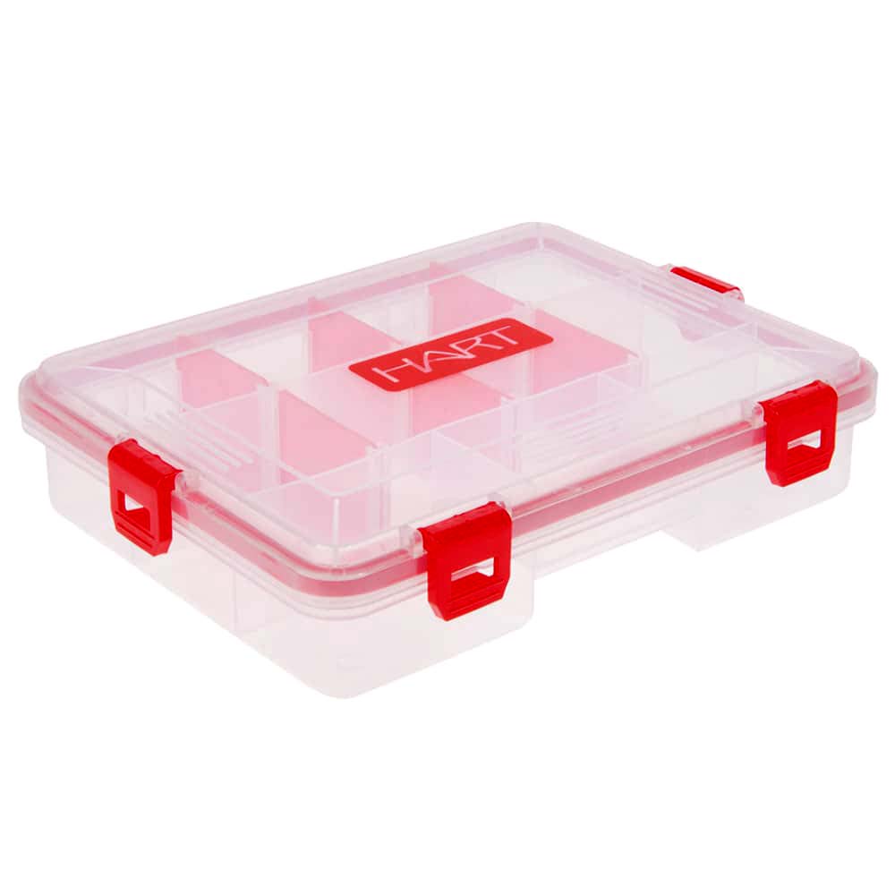 HART Durable Transparent Plastic Waterproof Fishing Tackle Box M6300C