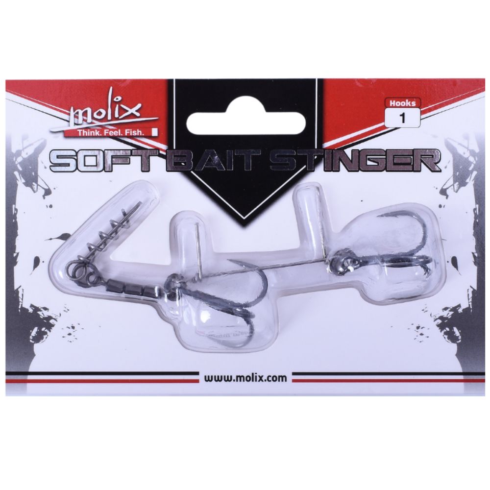 MOLIX Tandem Treble Hooks Soft Bait STINGER RIG Hooks #1 - Image 5