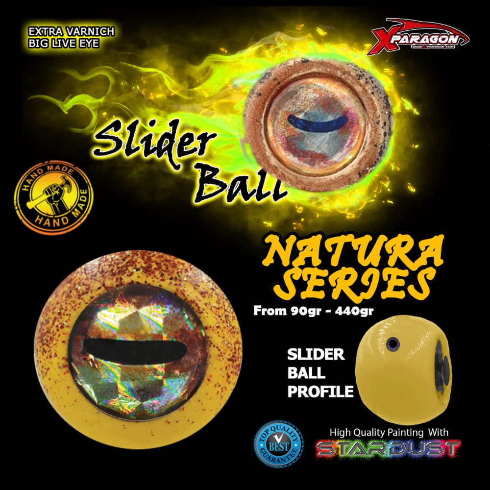 X-PARAGON Rubber Jigging And Bait Trolling Lure SLIDER BALL NATURA NZBG 250g - Image 5