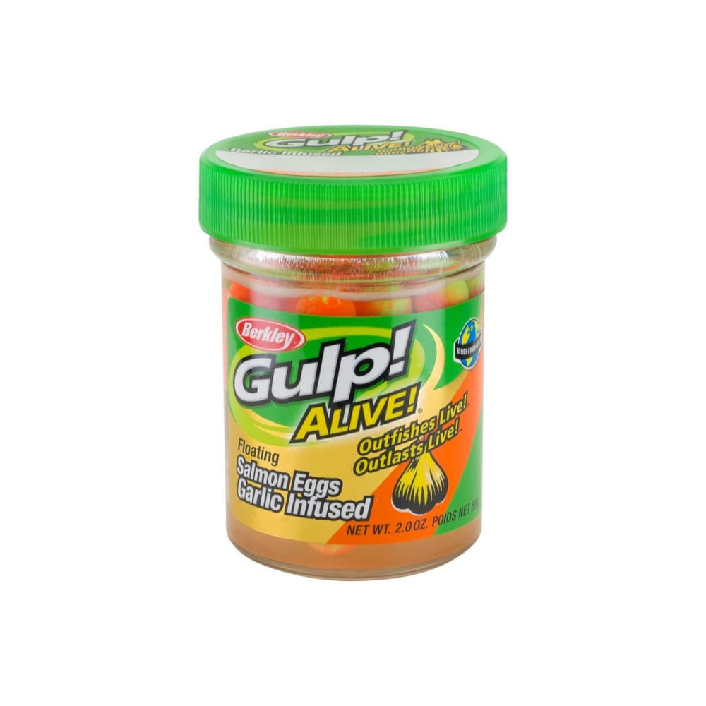 BERKLEY Gulp Alive Garlic Infused Floating SALMON EGGS Orange Comet - Image 2