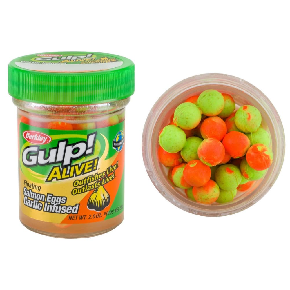 BERKLEY Gulp Alive Garlic Infused Floating SALMON EGGS Orange Comet