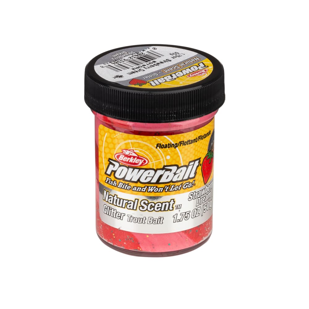 BERKLEY PowerBait Trout Bait Fruites NEW Formula DOUGH 1.75oz/50g Strawberry Dream - Image 2