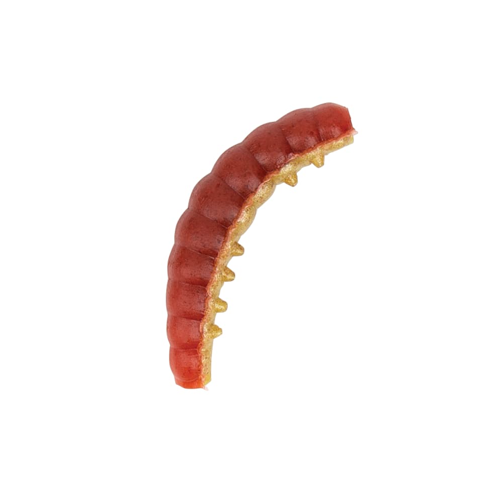 BERKLEY PowerBait Soft Scented Lure Power HONEY WORM 25mm/55pcs Red/Yellow - Image 3