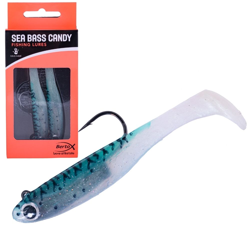 BERTOX Handmade Soft Shad Lure SEA BASS CANDY 11cm/18g #07