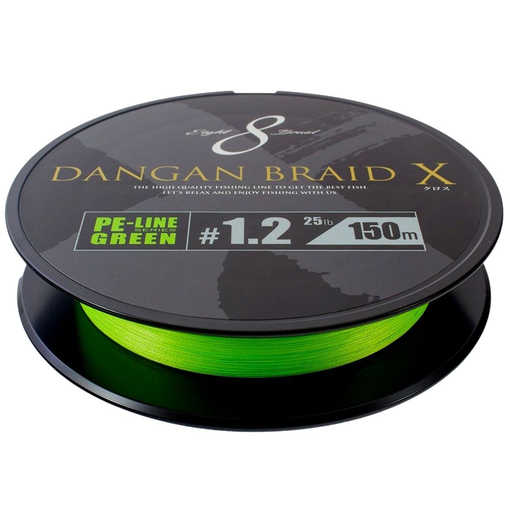 MAJOR CRAFT Ultra High Strength 8-Strand Braid Line DANGAN BRAID X8 150m Green - Image 2