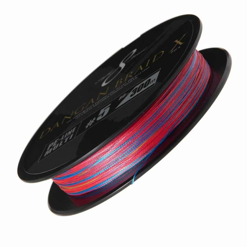 Tresse Major Craft Dangan Braid X8 – 300m, PE 0.8, Multicolore, Neuve
