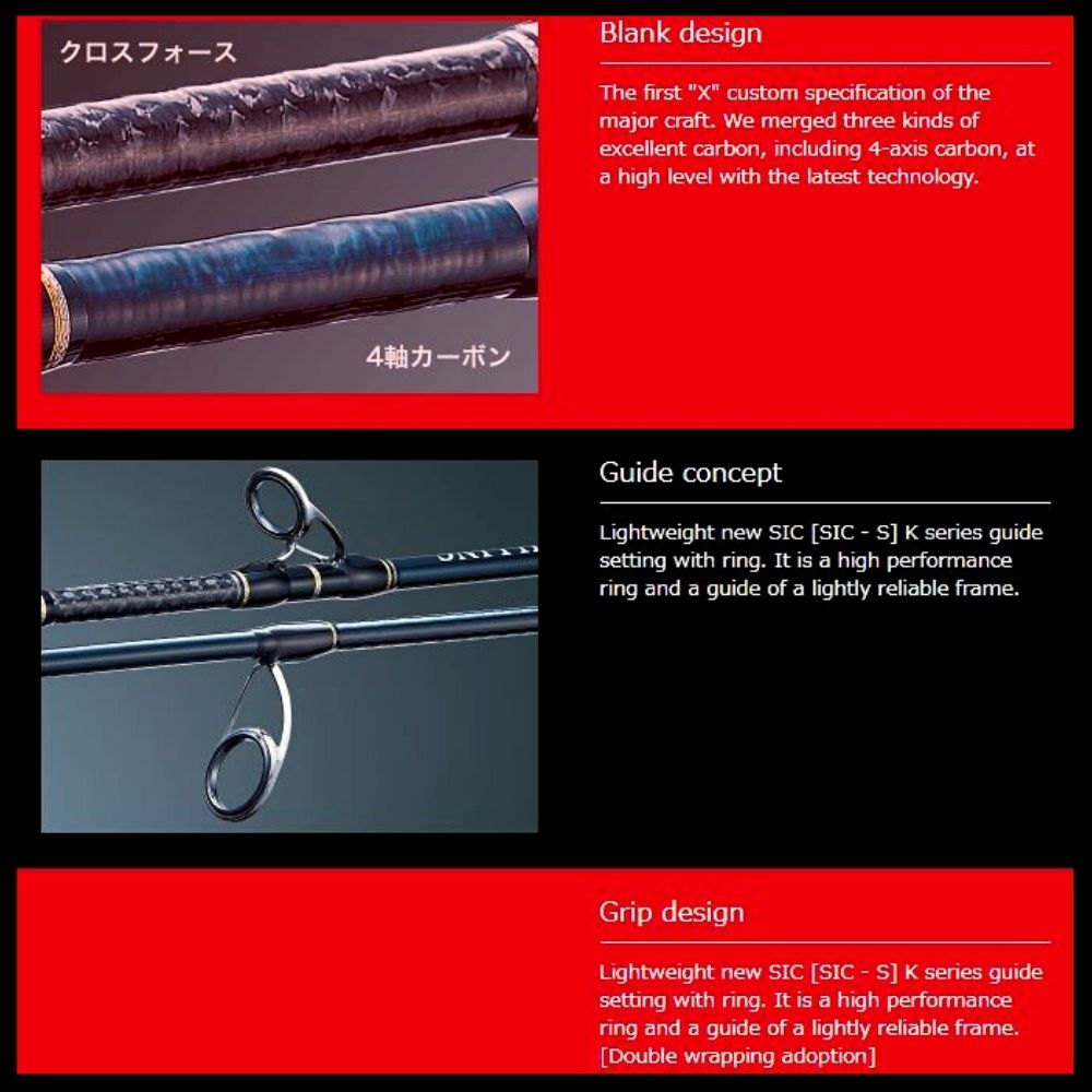 MAJOR CRAFT Saltwater Jigging Baitcasting Jerking Special Rod GIANT KILLING GXJ-B62H - Image 5
