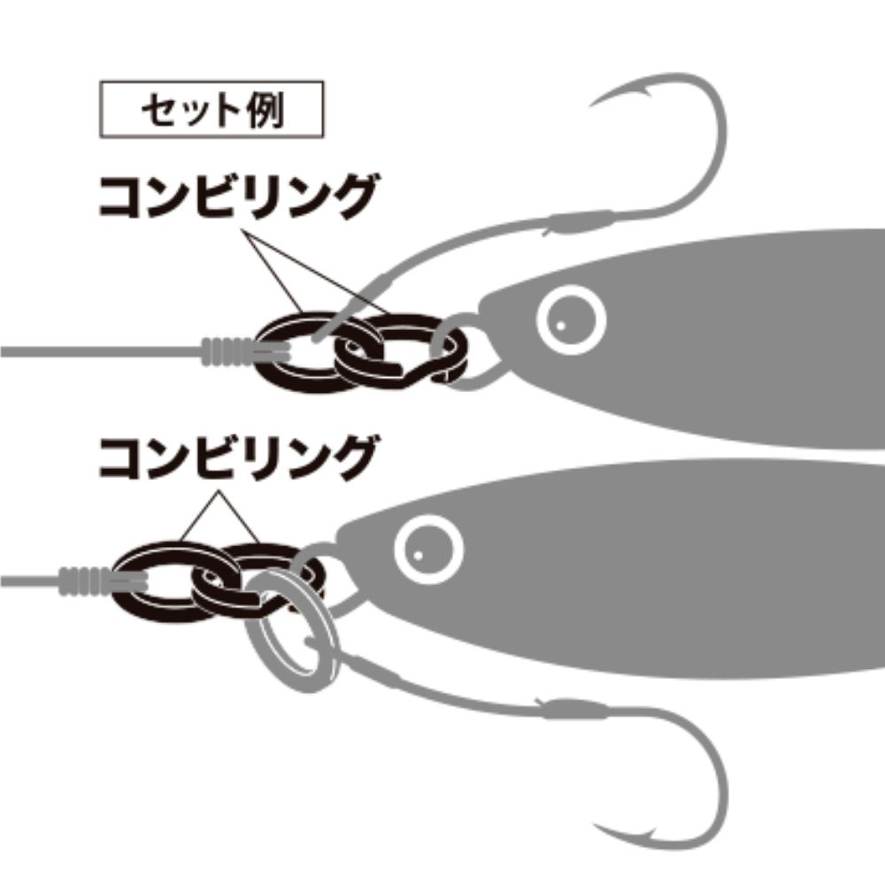 MAJOR CRAFT Fishing Accessories Stainless Steel Split+Solid Ring OTOKU COMBI RING - Image 3