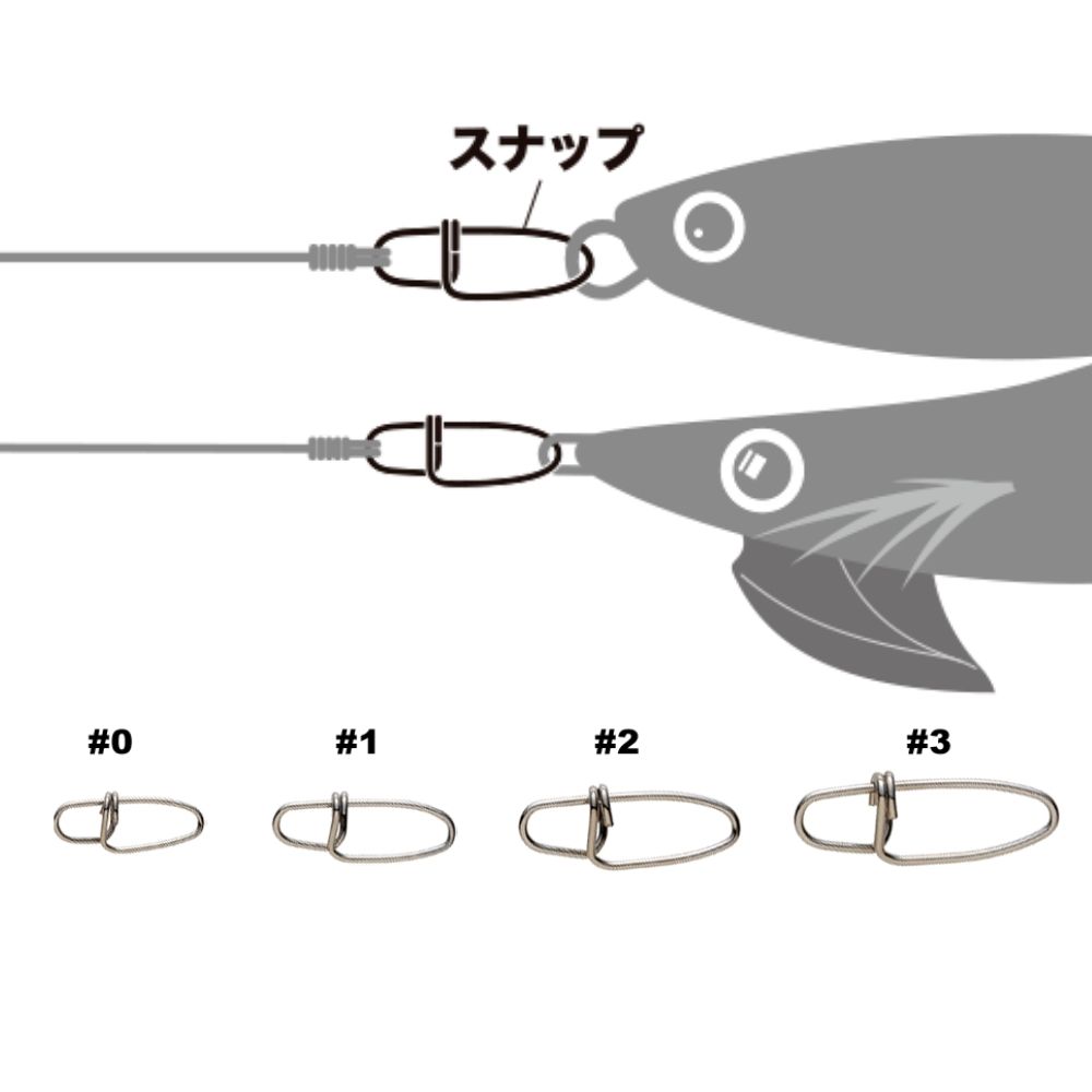 MAJOR CRAFT Fishing Accessories Stainless Steel OTOKU SNAP - Image 3