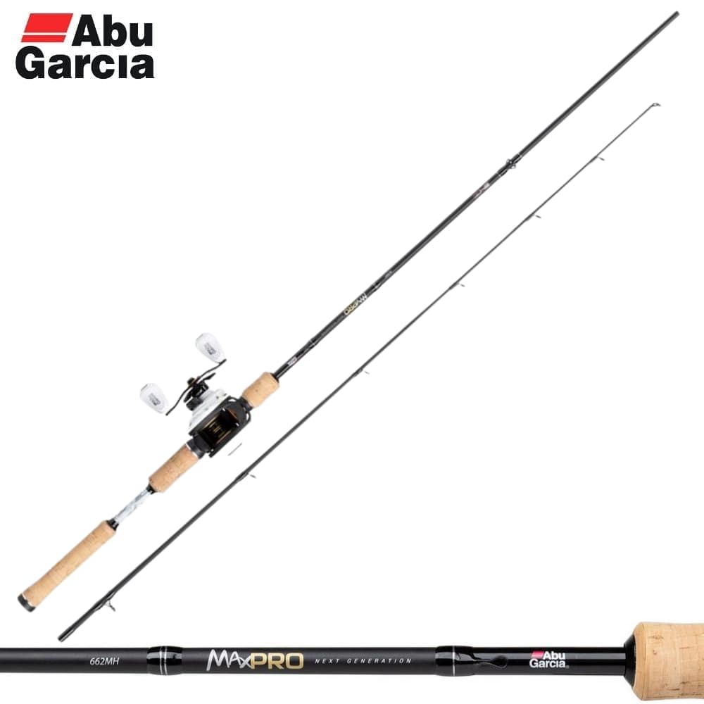 ABU GARCIA Low Profile Lefthanded Baitcasting Combo MAX PRO 662MH