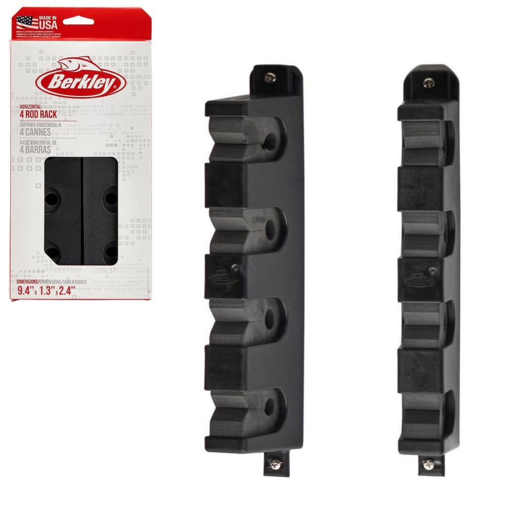 BERKLEY Fishing Horizontal 4 Rod Rack BRMH4