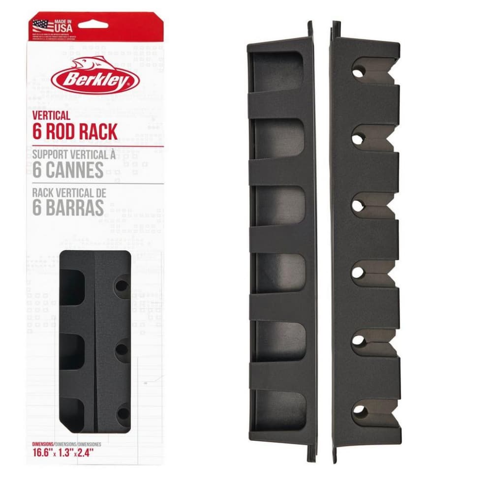 BERKLEY Fishing Vertical 6 Rod Rack BRMV6