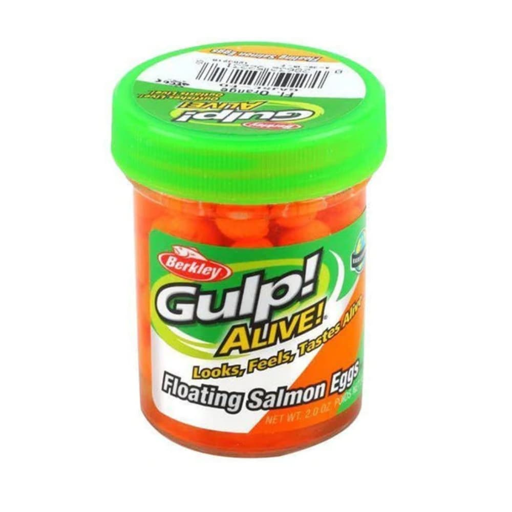BERKLEY Gulp Alive Floating SALMON EGGS Fluorescent Orange - Image 3