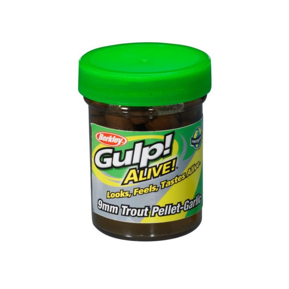BERKLEY Gulp Alive Floating Soft Baits 9mm Trout Pellet-Garlic Natural - Image 2