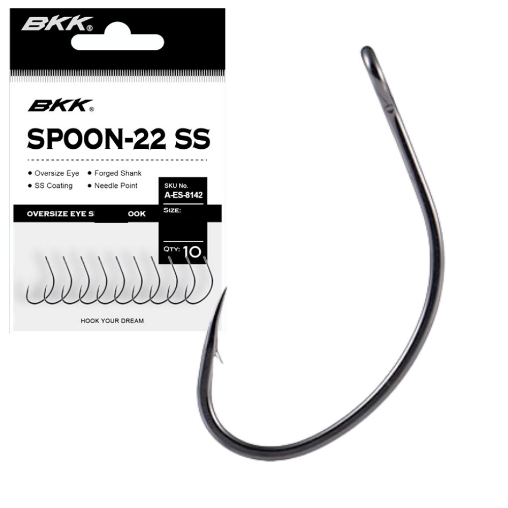 BKK Finesse Fishing Lure Single Hook SPOON-22 SS