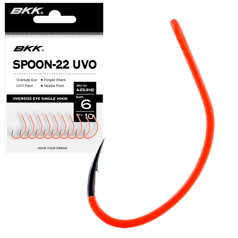 BKK Finesse Fishing Lure UV Coating Single Hook SPOON-22 UVO