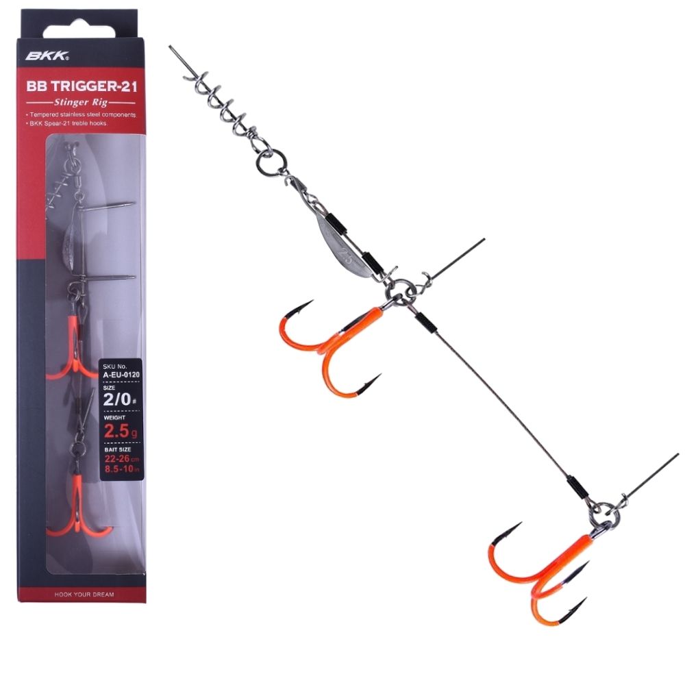 BKK Big Soft Baits Stinger Rig BB TRIGGER-21 UVO