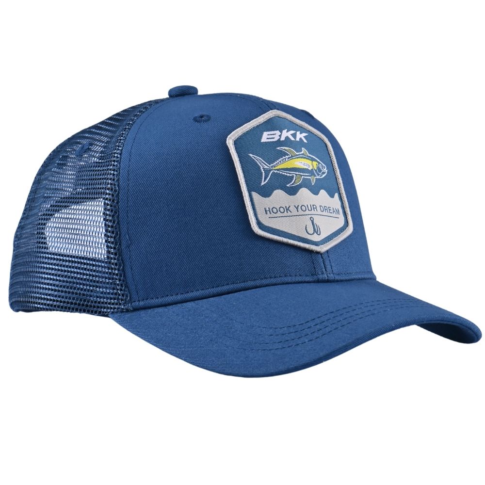 BKK Fishing Breathable Trucker Hat TUNA Navy Blue
