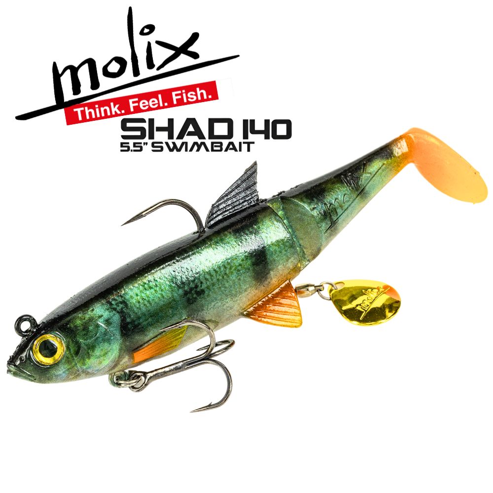 MOLIX Soft Swimbait Lure SHAD 140 5.5”/60g