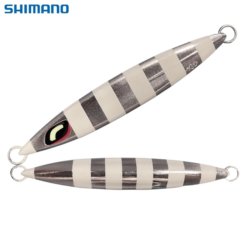 SHIMANO Saltwater Metal Jig Lure OCEA SARDINE WAVER 130g Zebra Glow