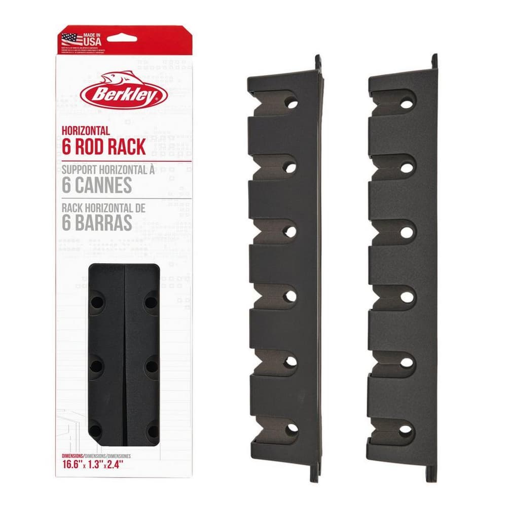 BERKLEY Fishing Horizontal 6 Rod Rack BRMH6