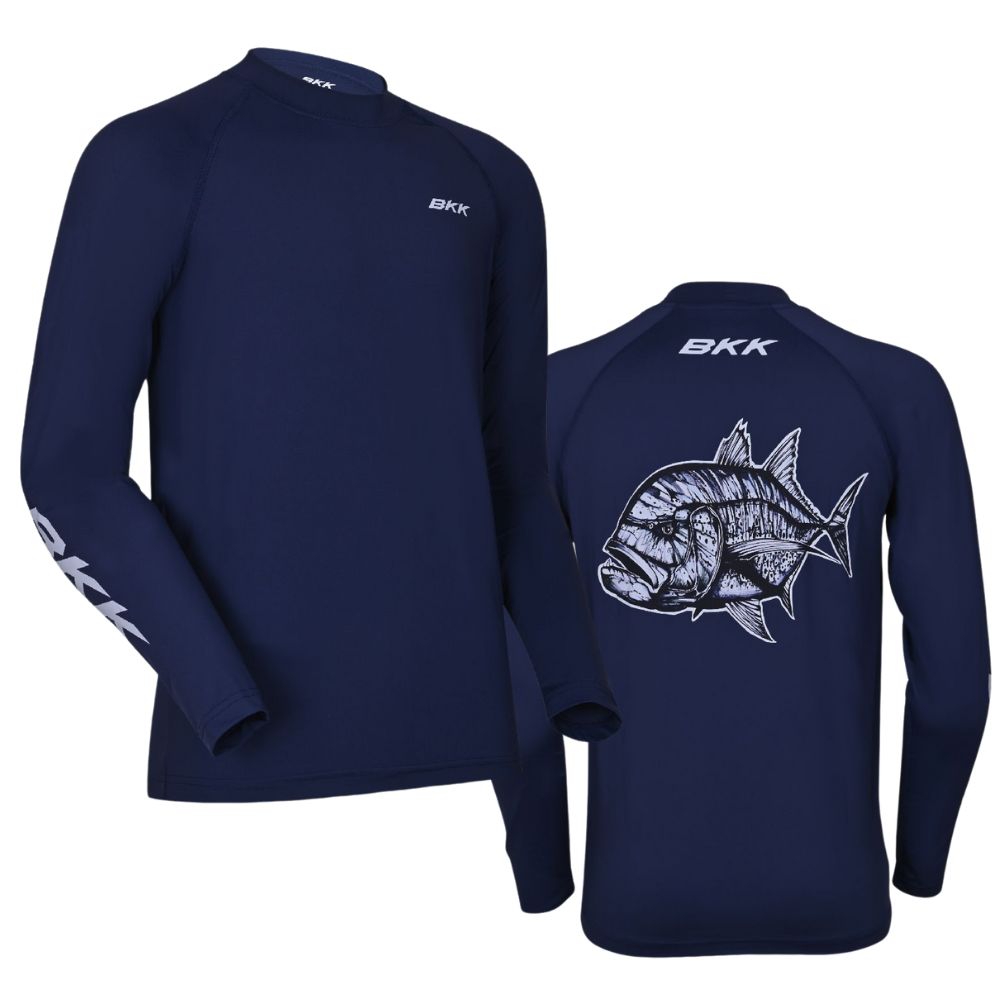 BKK Fishing Performance Long Sleeve Shirt GT Blue