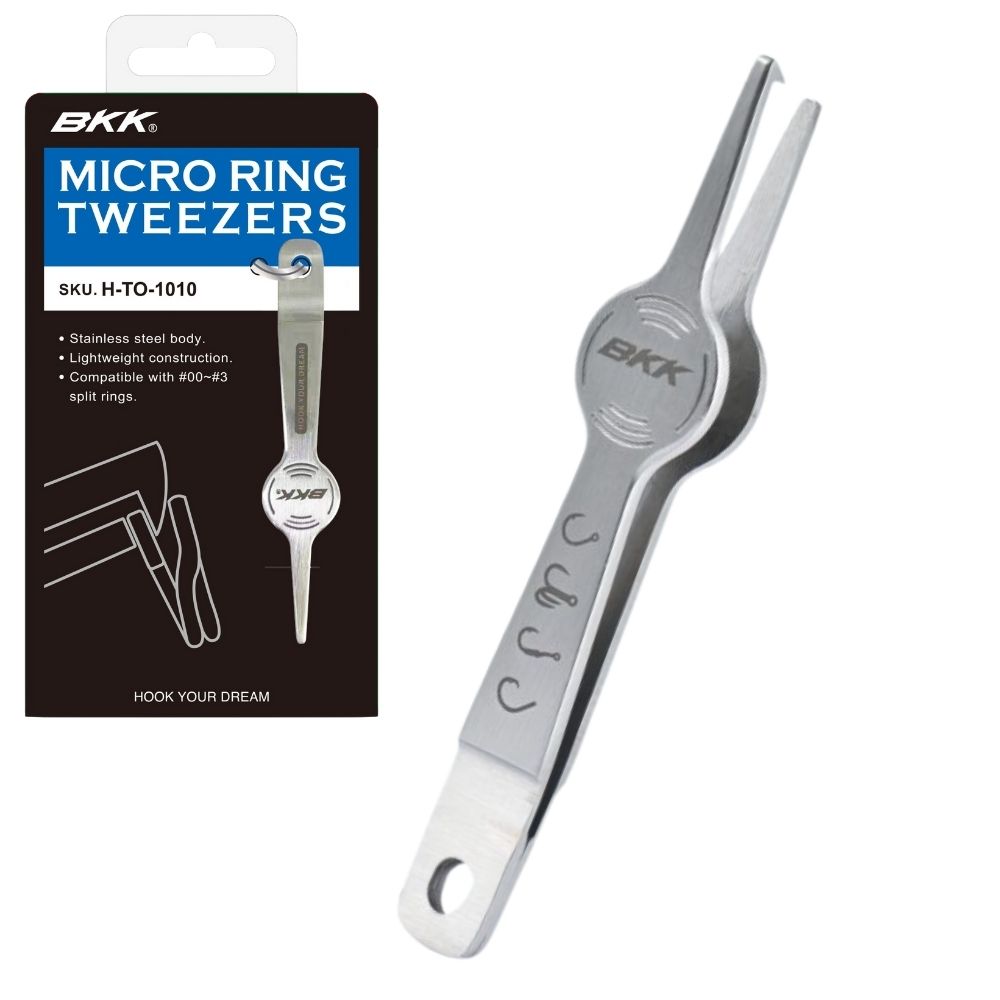 BKK Ultra Light Fishing Stainless Steel Tool MICRO SPLIT RING TWEEZERS
