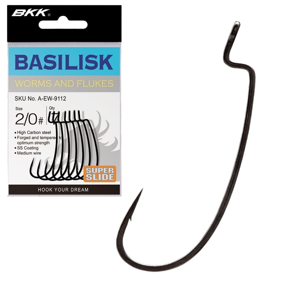 BKK Medium Wire SS Coating Worm Hook BASILISK
