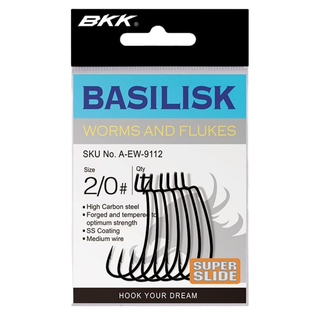 BKK Medium Wire SS Coating Worm Hook BASILISK - Image 2