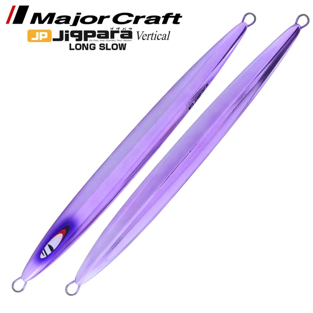 MAJOR CRAFT Slow Jigging Metal Lure Jigpara Vertical Long Slow 350g Keimura UV Mirror