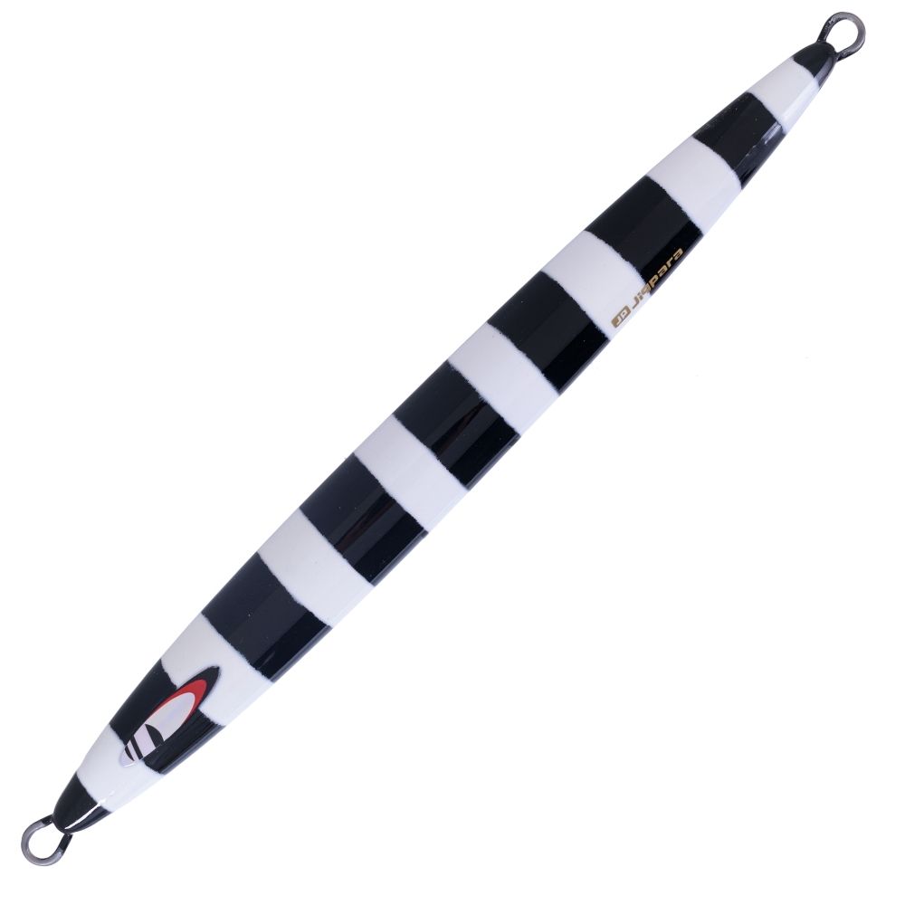 MAJOR CRAFT Slow Jigging Metal Lure Jigpara Vertical Long Slow 350g Black Zebra - Image 3