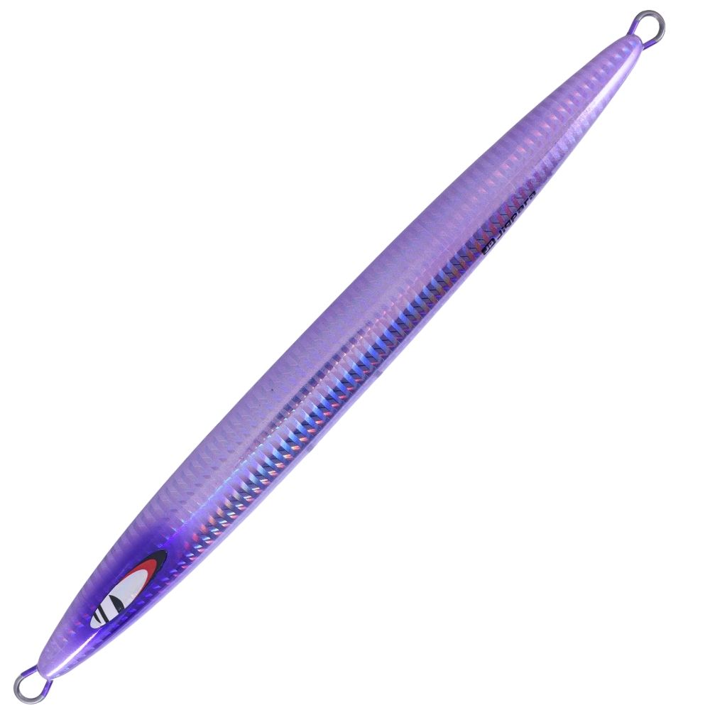 MAJOR CRAFT Slow Jigging Metal Lure Jigpara Vertical Long Slow 400g Keimura UV Silver - Image 3