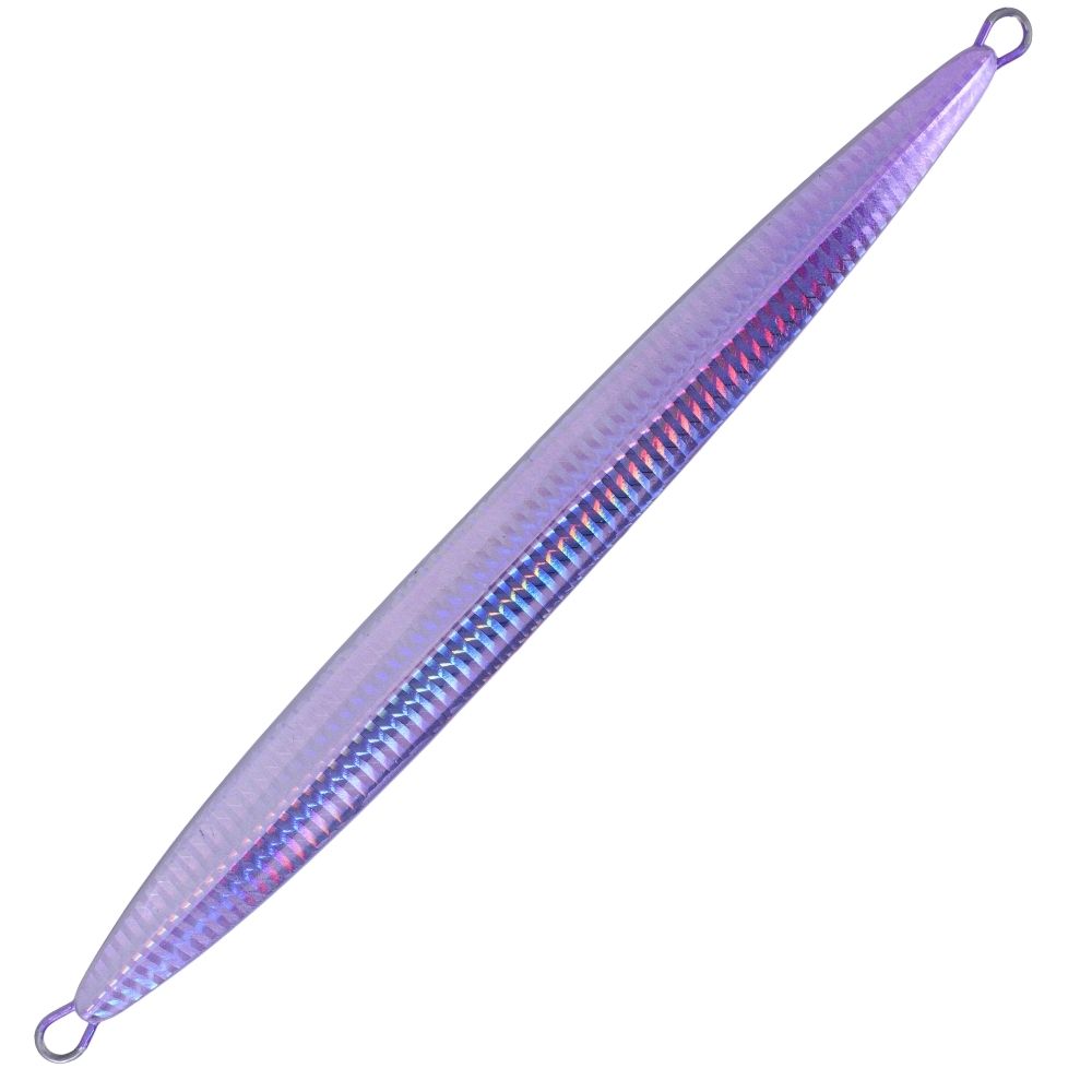 MAJOR CRAFT Slow Jigging Metal Lure Jigpara Vertical Long Slow 400g Keimura UV Silver - Image 4