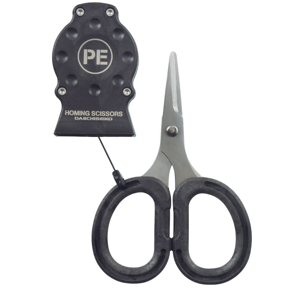 DAIICHISEIKO FIshing Line Cutting Tool With Clip On Holster HOMING SCISSORS Type-PE - Image 2