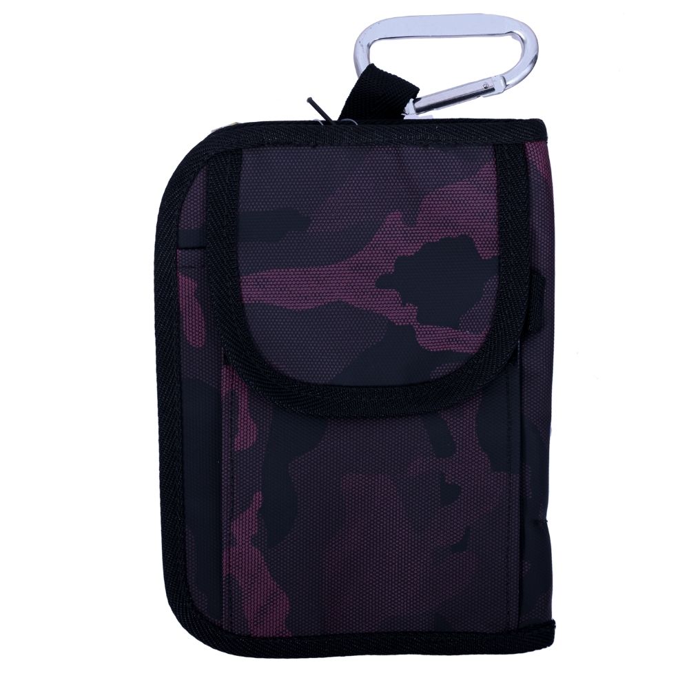 HYS Squid Fishing Lure Carrying Bag CLEAR EGI WALLET Camo Red - Image 2
