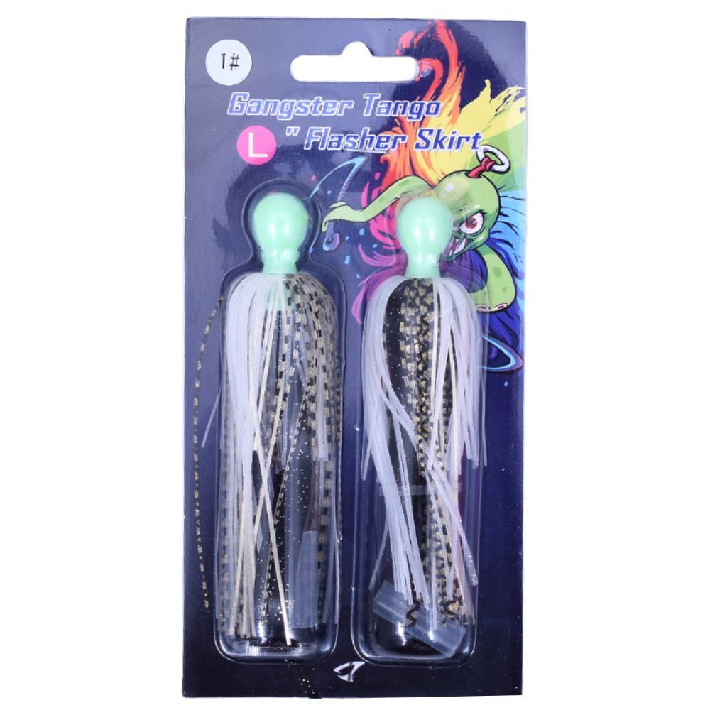 JIGGING MASTER Teaser Lure GANGSTER TANGO Flasher Skirt #L-80mm - Image 16
